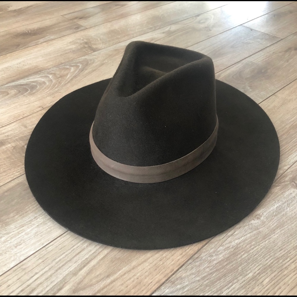 Janessa Leone chocolate brown wool hat - Size M